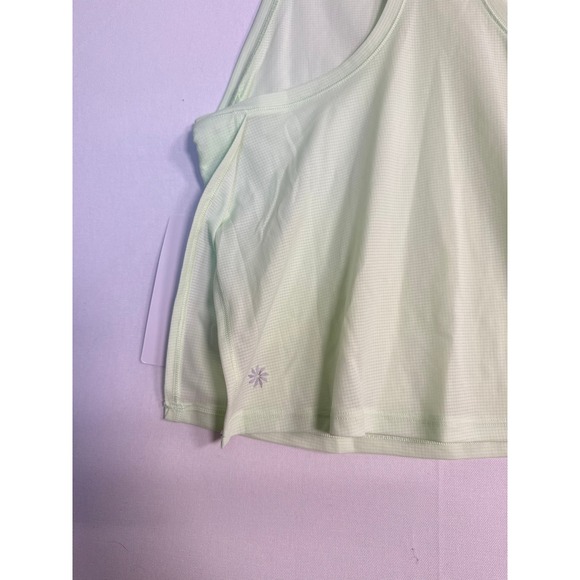 Athleta • NWT Grid Knit Singlet Tank Top Lime Green Athletic Racerback Small - Picture 8 of 9